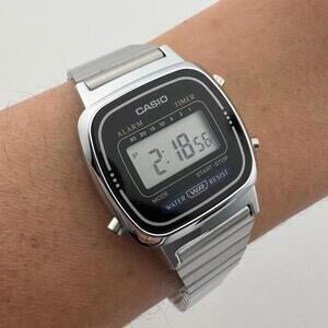 Casio LA670W Women Digital Watch Stainless Steel Vintage Style